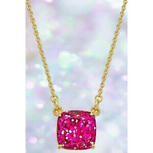 Kate Spade New York Cause A Stir Glitter Pendant Necklace in Pink